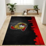 Ottawa Senators Nhl 5 Area Rug Living Room And Bed Room Rug Rug Regtangle Carpet Floor Decor Home Decor 0