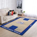 Philadelphia 76ers Area Rug Nba Basketball Team Logo Carpet Living Room Rugs Rug Regtangle Carpet Floor Decor Home Decor V1721 0