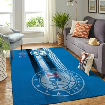 Philadelphia 76ers Nba Area Rugs Living Room Carpet Team Logo Sports Rug Regtangle Carpet Floor Decor Home Decor 0