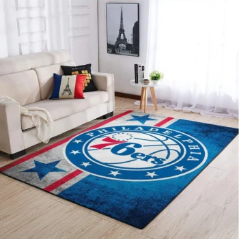 Philadelphia 76ers Nba Area Rugs Team Logo Living Room Carpet Sports Rug Regtangle Carpet Floor Decor Home Decor 0
