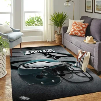 Philadelphia Eagles Nfl Area Rugs Team Helmet Living Room Carpet Sports Rug Regtangle Carpet Floor Decor Home Decor 0