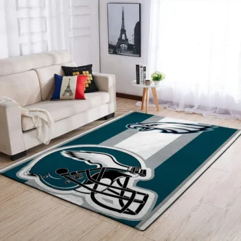 Philadelphia Eagles Nfl Area Rugs Team Logo Helmet Living Room Carpet Sports Rug Regtangle Carpet Floor Decor Home Decor 0