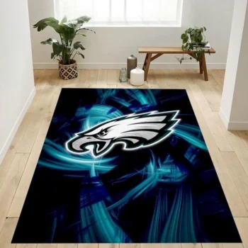 Philadelphia Eagles Nfl Logo Area Rug For Gift Bedroom Rug Us Gift Dec 0