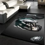 Philadelphia Eagles Nfl Team Logo Helmet Rug Room Carpet Custom Area F 0