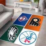 Philadelphia Flyers Area Rugs Nhl Hockey Living Room Carpet Team Logo Floor Home Decor 29 Rug Regtangle Carpet Floor Decor Home Decor 0