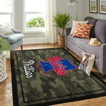 Philadelphia Phillies Mlb Area Rugs Camo Style Living Room Carpet Team Logo Home Rug Regtangle Carpet Floor Decor Home Decor 0