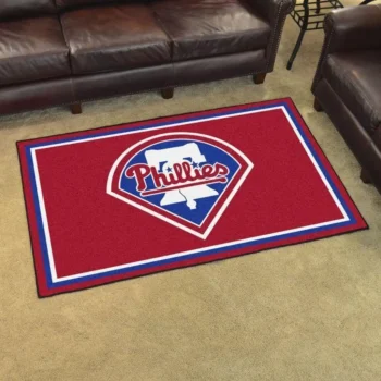 Philadelphia Phillies Mlb Baseball Area Rug Baseball Rug Regtangle Carpet Floor Decor Home Decor V5078 0