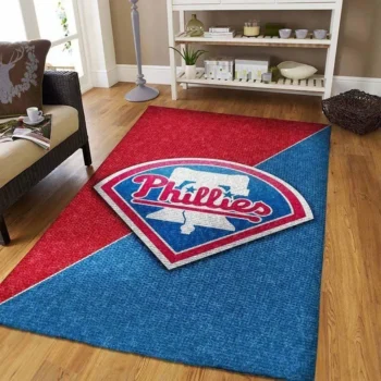 Philadelphia Phillies Mlb Baseball Area Rug Baseball Rug Regtangle Carpet Floor Decor Home Decor V5079 0