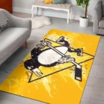 Pittsburgh Penguins Area Rugs Nhl Hockey Living Room Carpet Team Logo Floor Home Decor 2002202 Rug Regtangle Carpet Floor Decor Home Decor 0