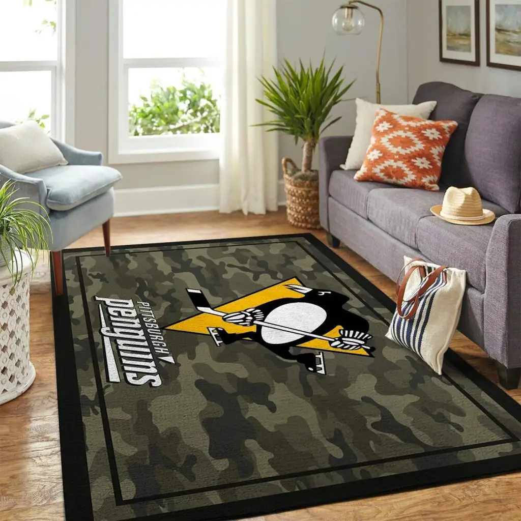 Pittsburgh Penguins Nhl Area Rugs Camo Style Living Room Carpet Team Logo Home Rug Regtangle Carpet Floor Decor Home Decor 0 Pittsburgh Penguins Nhl Area Rugs Camo Style Living Room Carpet Team Logo Home Rug Regtangle Carpet Floor Decor Home Decor 0