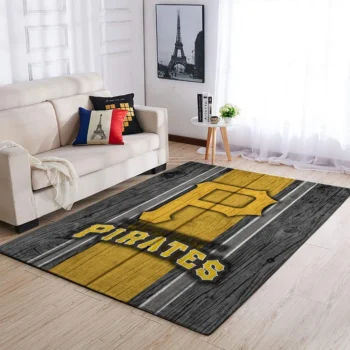 Pittsburgh Pirates Mlb Area Rugs Baseball Living Room Carpet Team Logo Wooden Style Home Rug Regtangle Carpet Floor Decor Home Decor 0