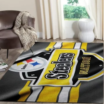 Pittsburgh Steelers Area Rug Nfl Football Team Logo Carpet Living Room Rugs Rug Regtangle Carpet Floor Decor Home Decor V1306 0