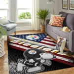 Pittsburgh Steelers Nfl Area Rugs American Flag Snoopy Living Room Carpet Team Logo Sports Rug Regtangle Carpet Floor Decor Home Decor 0