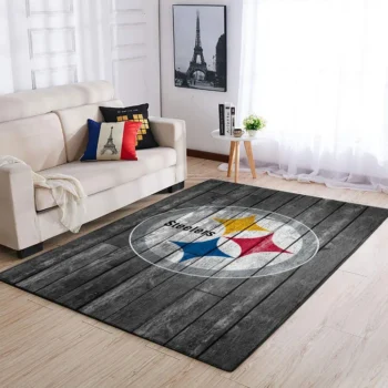 Pittsburgh Steelers Nfl Area Rugs Football Living Room Carpet Team Logo Wooden Home Rug Regtangle Carpet Floor Decor Home Decor 0