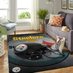 Pittsburgh Steelers Nfl Area Rugs Team Helmet Living Room Carpet Sports Rug Regtangle Carpet Floor Decor Home Decor 0