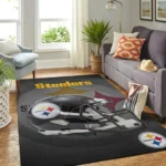 Pittsburgh Steelers Nfl Area Rugs Team Logo Helmet Living Room Carpet Sports Rug Regtangle Carpet Floor Decor Home Decor 0