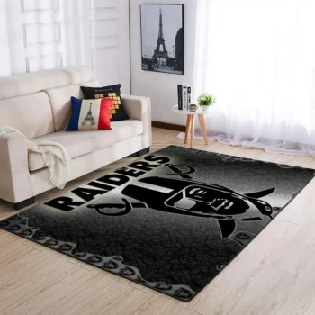 Raiders Area Rug Nfl Football Team Logo Carpet Living Room Rugs Rug Regtangle Carpet Floor Decor Home Decor V1642 0