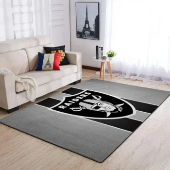 Raiders Area Rug Nfl Football Team Logo Carpet Living Room Rugs Rug Regtangle Carpet Floor Decor Home Decor V1644 0