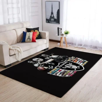 Raiders Area Rug Nfl Football Team Logo Carpet Living Room Rugs Rug Regtangle Carpet Floor Decor Home Decor V1645 0