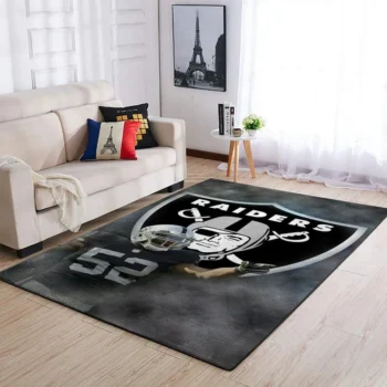 Raiders Area Rug Nfl Football Team Logo Carpet Living Room Rugs Rug Regtangle Carpet Floor Decor Home Decor V1647 0