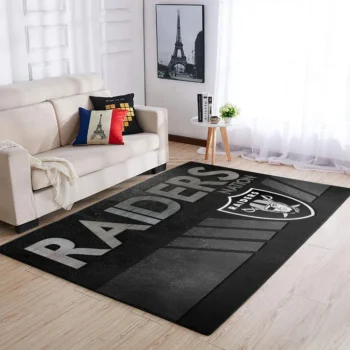 Raiders Area Rug Nfl Football Team Logo Carpet Living Room Rugs Rug Regtangle Carpet Floor Decor Home Decor V1651 0