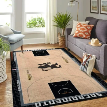 Sacramento Kings Court Area Rug Nba Basketball Team Logo Carpet Living Room Rugs Rug Regtangle Carpet Floor Decor Home Decor 0