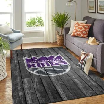 Sacramento Kings Nba Area Rugs Basketball Living Room Carpet Team Logo Wooden Home Rug Regtangle Carpet Floor Decor Home Decor 0