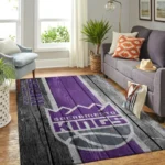 Sacramento Kings Nba Team Logo Area Rugs Wooden Style Living Room Carpet Sports Rug Regtangle Carpet Floor Decor Home Decor 0