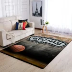 San Antonio Spurs Area Rug Nba Basketball Team Logo Carpet Living Room Rugs Rug Regtangle Carpet Floor Decor Home Decor V1712 0