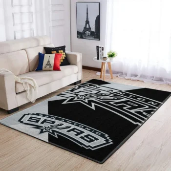 San Antonio Spurs Area Rug Nba Basketball Team Logo Carpet Living Room Rugs Rug Regtangle Carpet Floor Decor Home Decor V1715 0