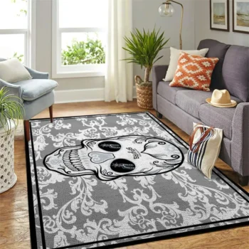 San Antonio Spurs Nba Area Rugs Skull Flower Style Living Room Carpet Sports Rug Regtangle Carpet Floor Decor Home Decor 0