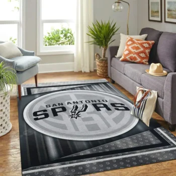 San Antonio Spurs Nba Area Rugs Team Logo Living Room Carpet Sports Rug Regtangle Carpet Floor Decor Home Decor 0