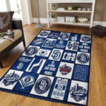 San Diego Padres Area Rug Mlb Baseball Team Logo Carpet Living Room Rugs Rug Regtangle Carpet Floor Decor Home Decor V5572 0