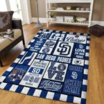 San Diego Padres Area Rug Mlb Baseball Team Logo Carpet Living Room Rugs Rug Regtangle Carpet Floor Decor Home Decor V5573 0