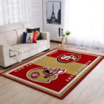 San Francisco 49ers Area Rug Nfl Football Home Decor Homebeautyus 4 Rug Regtangle Carpet Floor Decor Home Decor 0