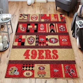San Francisco 49ers Area Rug Nfl Football Team Logo Carpet Living Room Rugs Rug Regtangle Carpet Floor Decor Home Decor V589 0