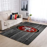 San Francisco 49ers Nfl Area Rugs Football Living Room Carpet Team Logo Wooden Home Rug Regtangle Carpet Floor Decor Home Decor 0