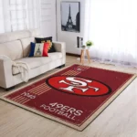 San Francisco 49ers Nfl Area Rugs Retro Style Living Room Carpet Team Logo Sports Rug Regtangle Carpet Floor Decor Home Decor 0