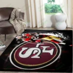 San Francisco 49ers Super Bowl Football Area Rug Floor Decor The Us Decor V3 0