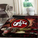 San Francisco 49ers Super Bowl Football Area Rug Floor Decor The Us Decor V5 0