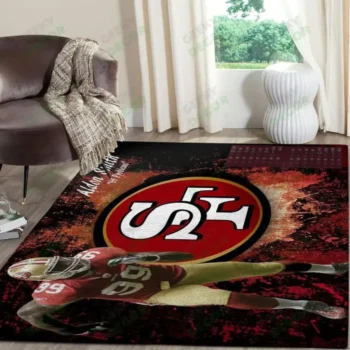 San Francisco 49ers Super Bowl Football Area Rug Floor Decor The Us Decor V5 0