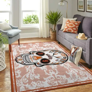 San Francisco Giants Mlb Area Rugs Team Logo Skull Style Living Room Carpet Sports Rug Regtangle Carpet Floor Decor Home Decor 0