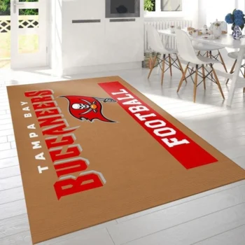 Tampa Bay Buccaneers Gold Nfl Team Logo Rug Bedroom Rug Home Decor Flo 0