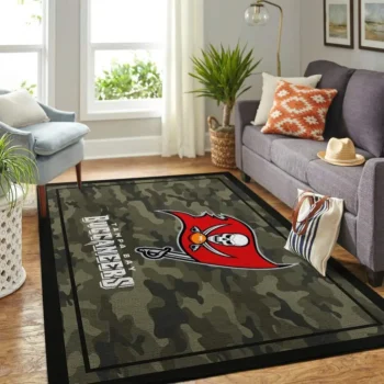 Tampa Bay Buccaneers Nfl Area Rugs Camo Style Living Room Carpet Team Logo Home Rug Regtangle Carpet Floor Decor Home Decor 0