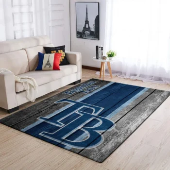 Tampa Bay Rays Mlb Team Logo Area Rugs Wooden Style Living Room Carpet Sports Rug Regtangle Carpet Floor Decor Home Decor 0