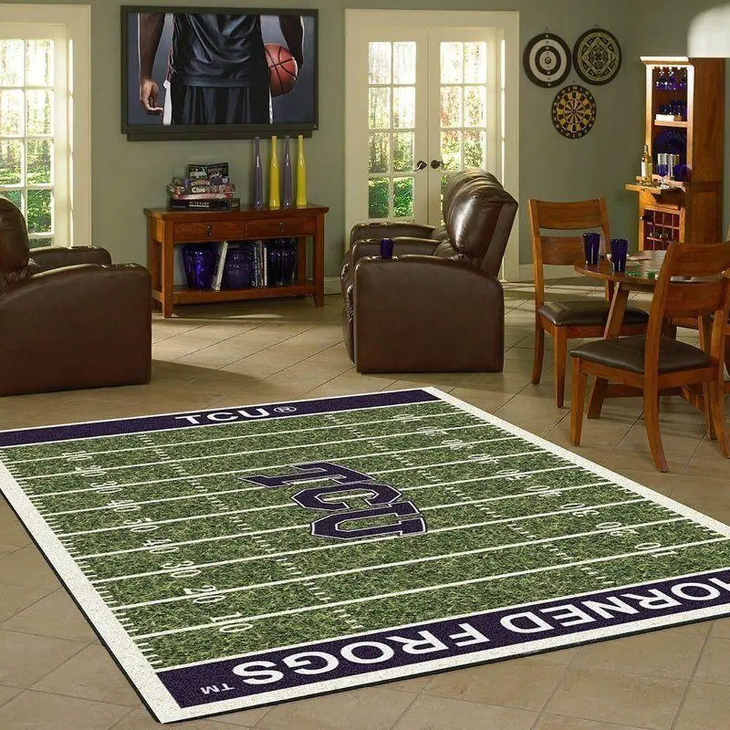Tcu Horned Frogs Home Field Area Rug Football Team Logo Carpet Living Room Rugs Rug Regtangle Carpet Floor Decor Home Decor 0 Tcu Horned Frogs Home Field Area Rug Football Team Logo Carpet Living Room Rugs Rug Regtangle Carpet Floor Decor Home Decor 0