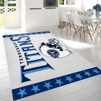 Tennessee Titans Banner Nfl Logo Area Rug For Gift Living Room Rug Us 0