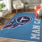 Tennessee Titans Logo Man Cave Area Rug Nfl Football Living Room Carpet Home Rug Regtangle Carpet Floor Decor Home Decor 0