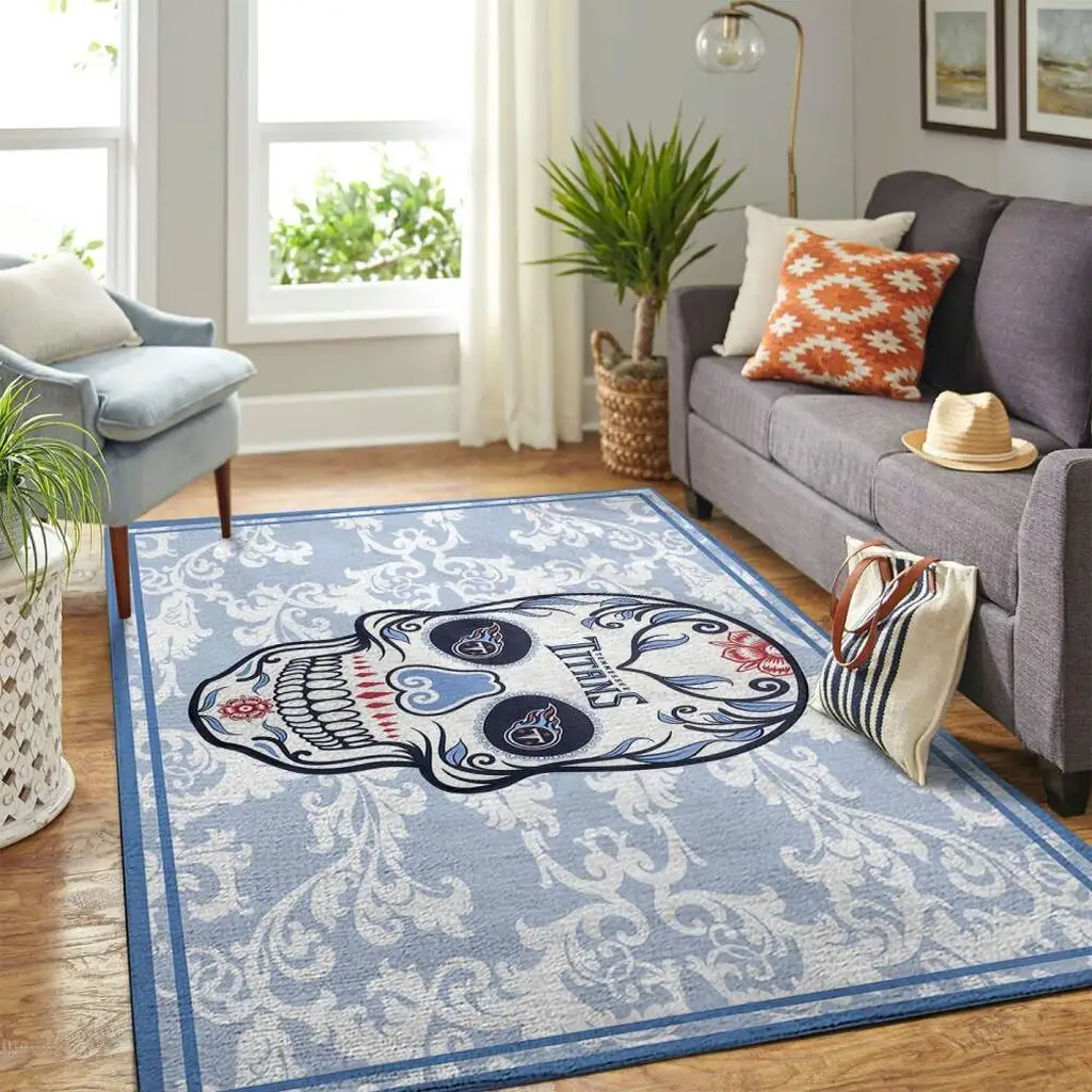 Tennessee Titans Nfl Area Rugs Skull Flower Style Living Room Carpet Sports Rug Regtangle Carpet Floor Decor Home Decor 0 Tennessee Titans Nfl Area Rugs Skull Flower Style Living Room Carpet Sports Rug Regtangle Carpet Floor Decor Home Decor 0