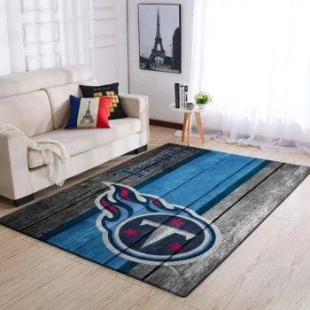 Tennessee Titans Nfl Team Logo Area Rugs Wooden Style Living Room Carpet Sports Rug Regtangle Carpet Floor Decor Home Decor 0